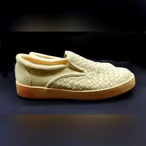 Bottega Veneta Men\'s Sage Green Intrecciato Suede Slip On Sneakers Sz 12 w/ COA s_wp_663ca4ed07ac5524545a73c8.webp main image 3